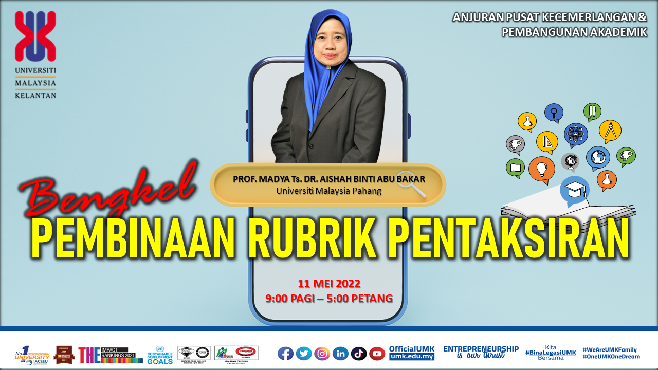 BENGKEL PEMBINAAN RUBRIK PEMARKAHAN & PENTAKSIRAN (DALAMAN UMK) 